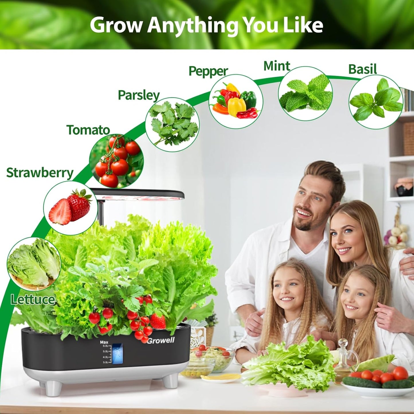 120Pcs Hydroponic Pods Kit, 60 Grow Sponges with 60 Pod Labels, Breathable Replacement Pods Compatible with AeroGarden & Most Hydroponics Growing System, Seed Starter Pods for Indoor Garden