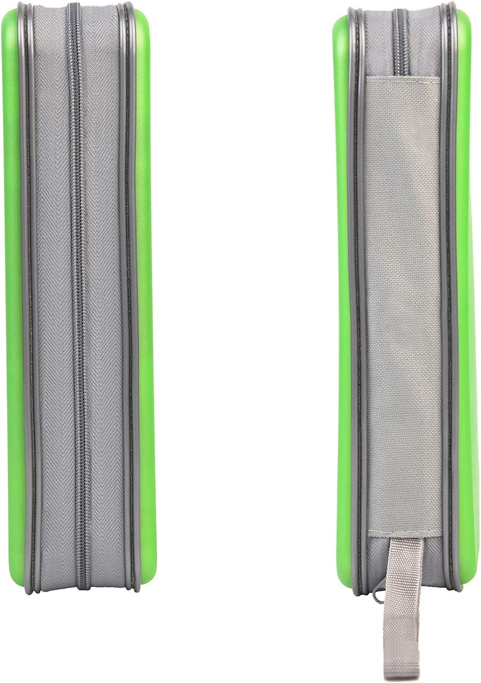 UENTIP CD Case,96 Capacity Book Portable Hard Plastic Case Holder Organizer Wallet Protective DVD Storage (96, Green)