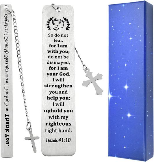 Bible Verse Bookmarks - Metal Religious Bookmark Gifts for Women & Friends - Inspirational Christian Verses