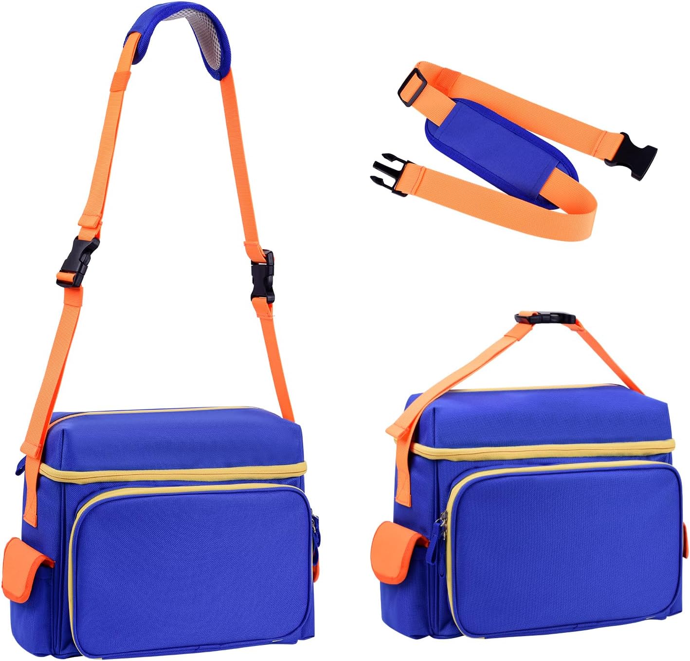 Carrying Case for Little Tikes Story Dream Machine, Travel Storage Bag for Story Books and Characters with Shoulder Strap, 2 Layers (Blue)