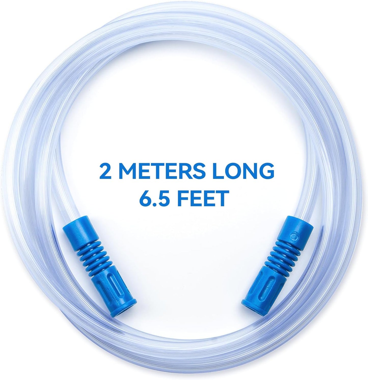 2 Pcs Extended Suction Connection Tube, 6.5 Feet - Flexible & Durable, Compatible with Various Devices