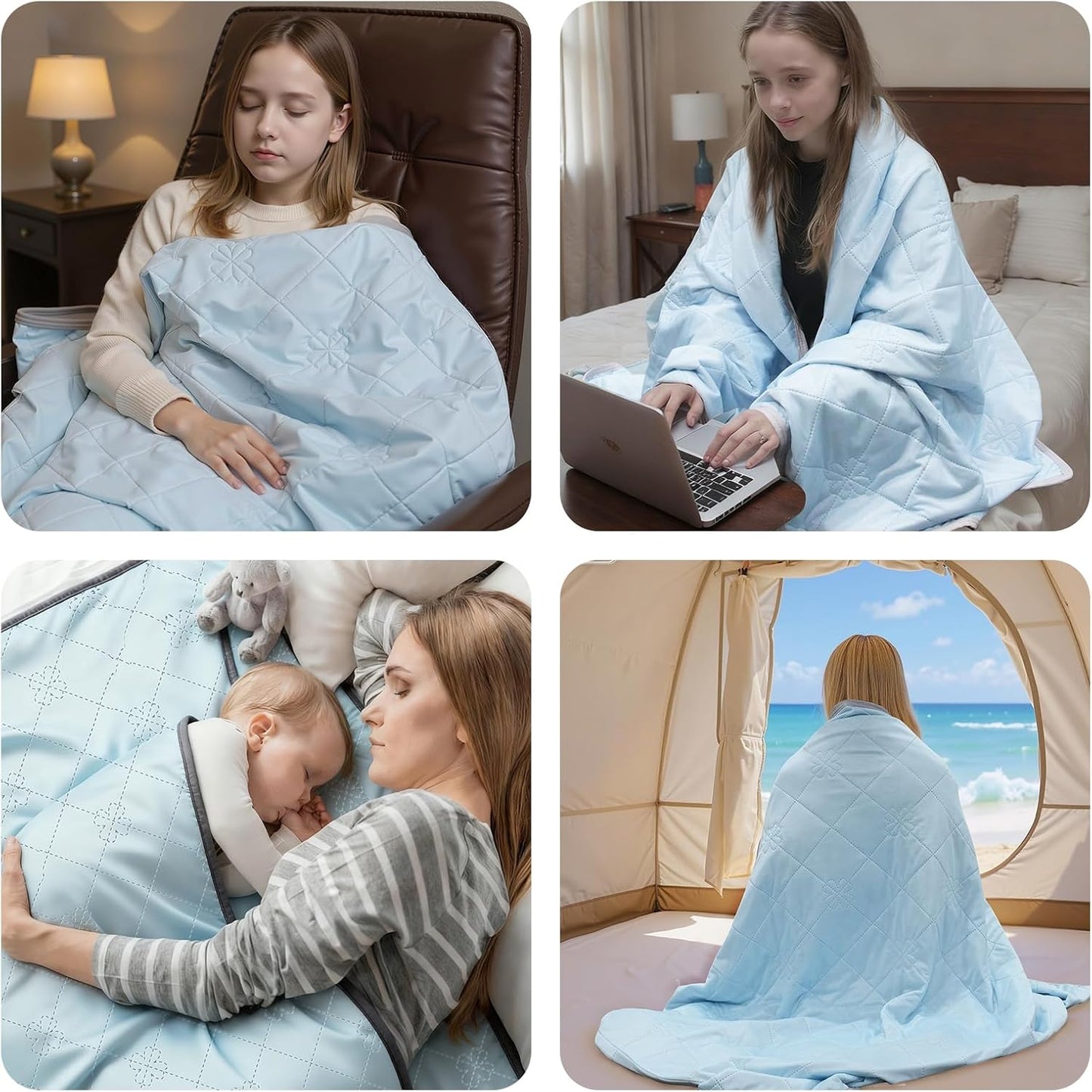 Cooling Blanket for Kids,Ultra Soft and Lightweight Cozy Cooling Moisture Wicking Blanket for Toddler,Breathable Throws for Travel,Couch and Sofa,Also for Dogs