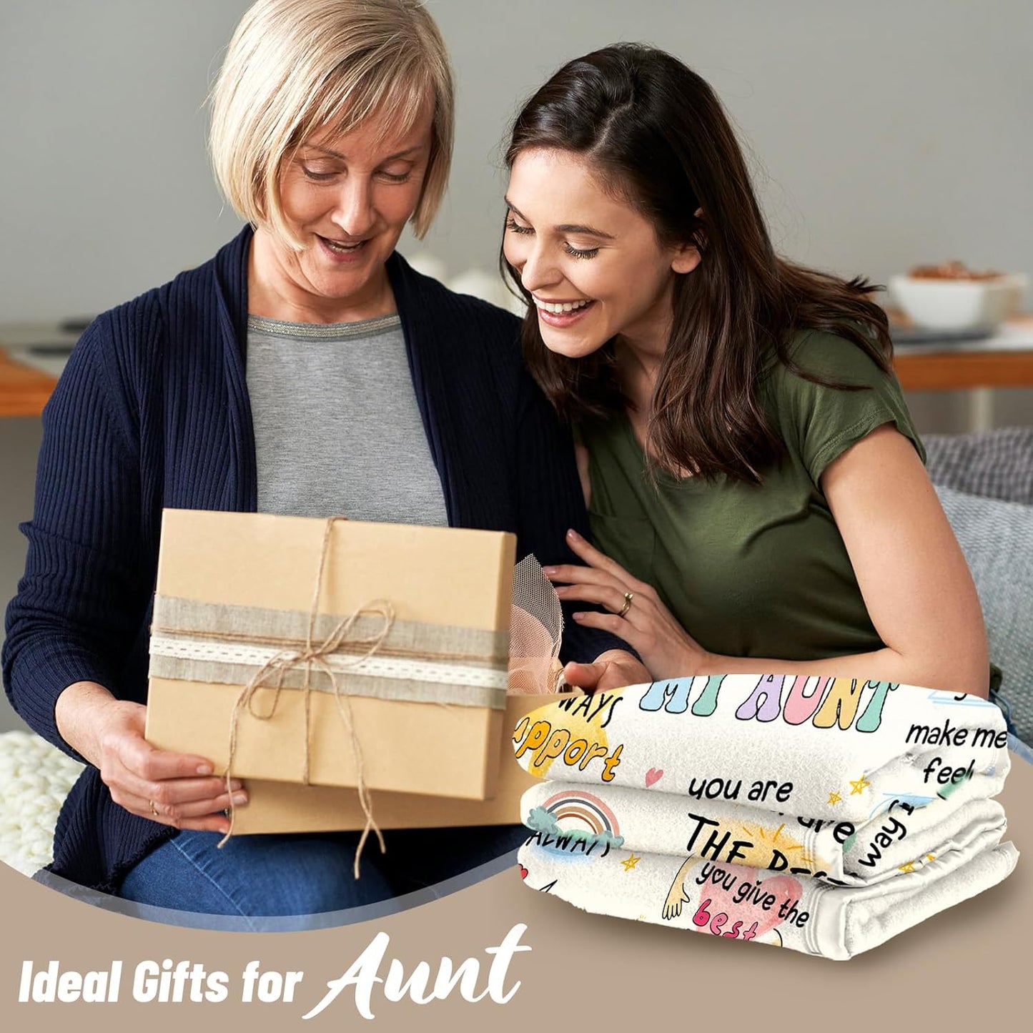 Aunt Gifts, Aunt Blanket, Aunts Birthday Gifts, Gift for Aunts from Niece Nephew, Best Auntie Ever Present Ideas for Christmas Mothers Day, to My Auntie Throw Blanket 60”x50”