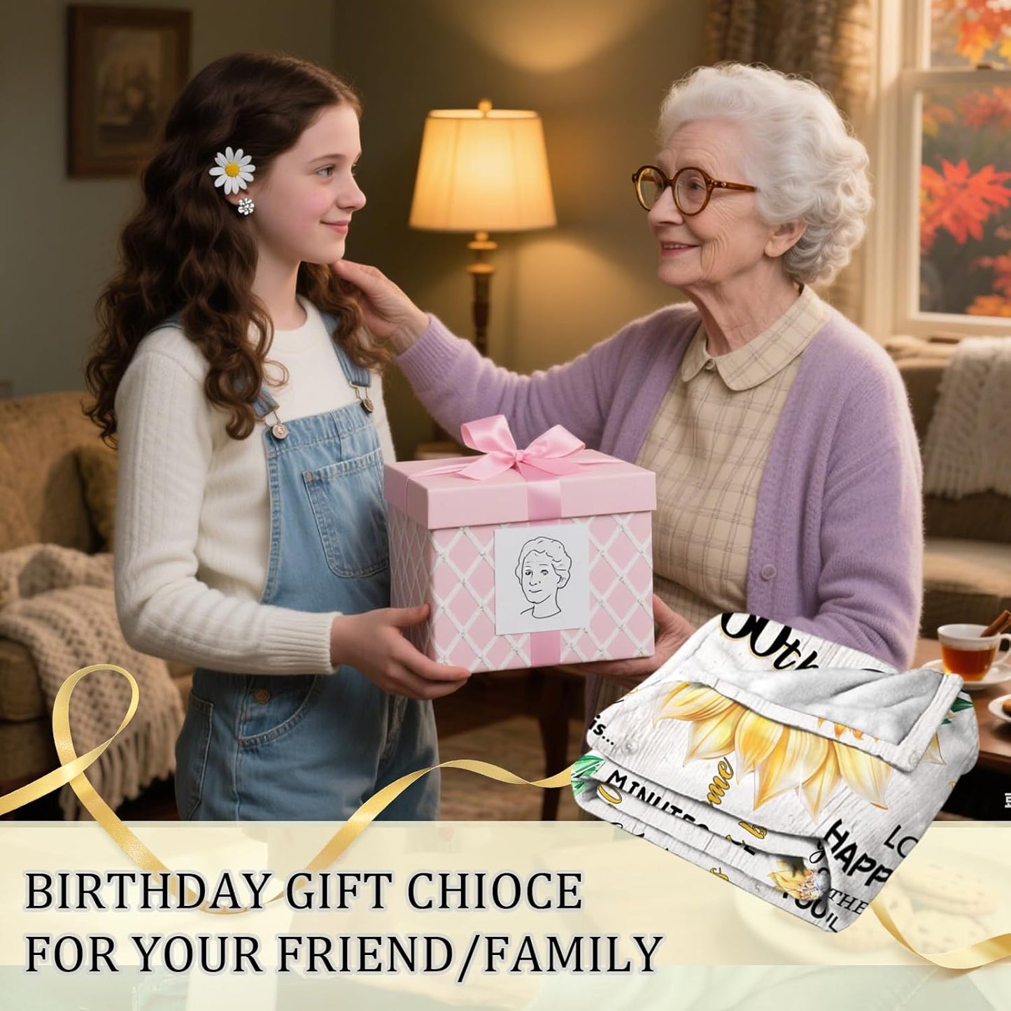 60th Birthday Gifts for Women, Gift for 60 Year Old Women, 60th Birthday Decorations Gift Ideas for Her, Turning 60 Throw Blanket, Happy 60th Blanket 80" X 60"