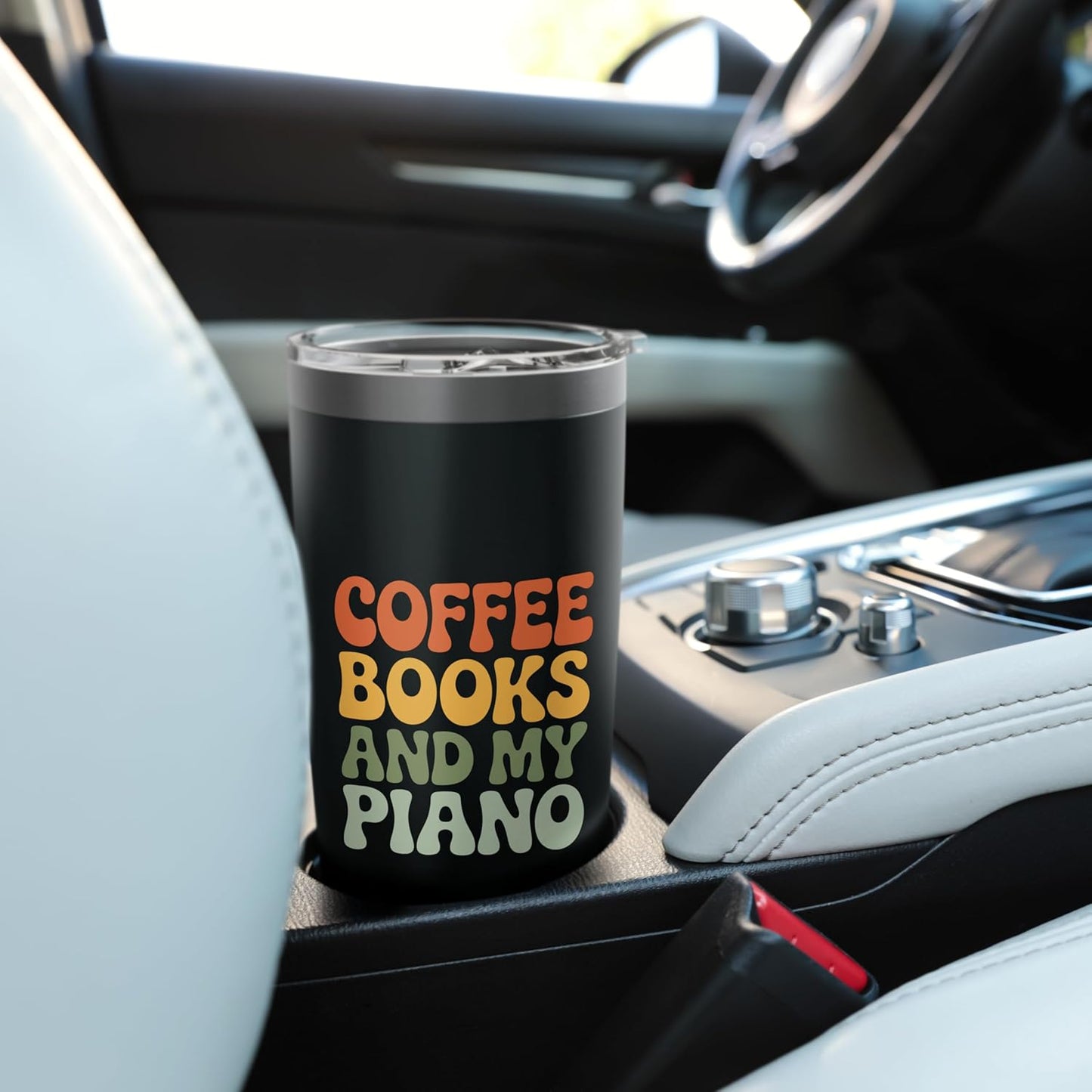 Coffee Books And My Piano Music Teacher Lover Students Stainless Steel Insulated Tumbler
