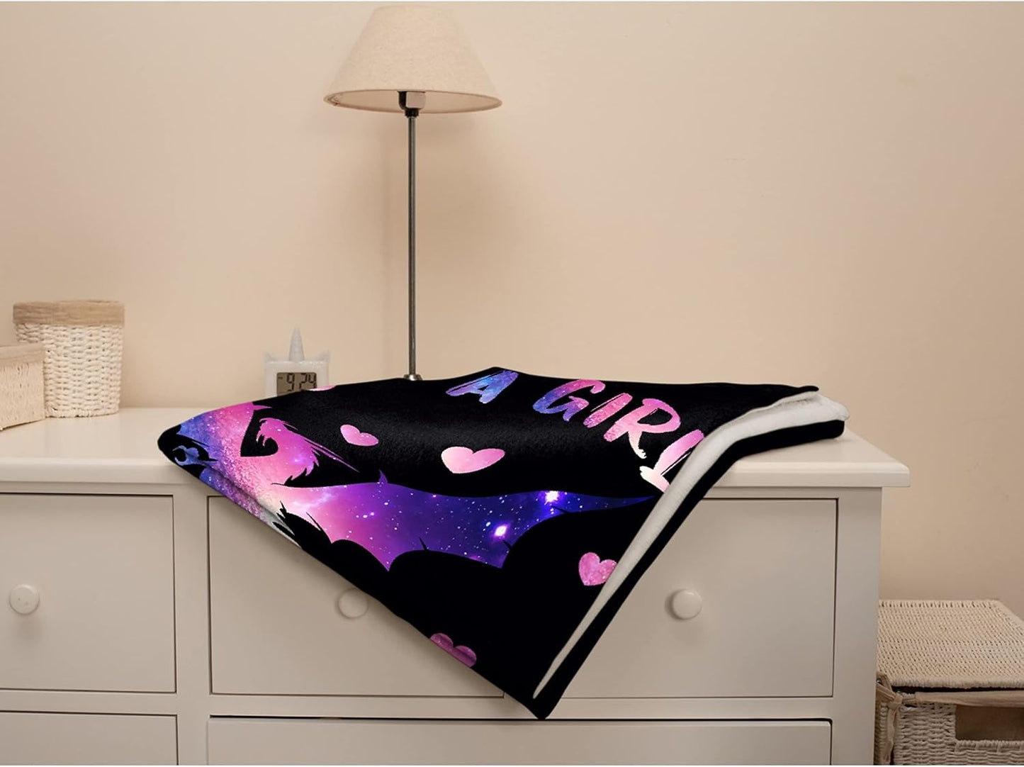 Just A Girl Who Loves Dragons Blanket Flannel Fleece Throw Blanket Microfiber Lightweight Soft Cozy for Couch Sofa Bed All Season Personalized Gift to Girls Women 80"x60" for Adult