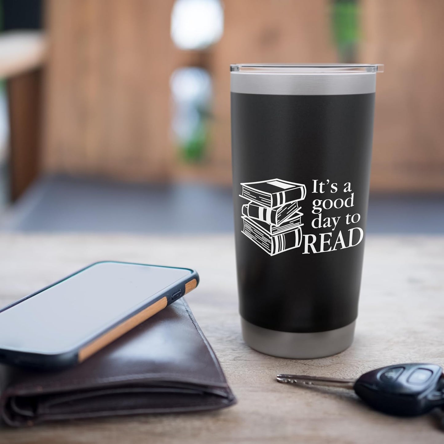 Reading, Men Women Kids, Books, It's A Good Day To Read Stainless Steel Insulated Tumbler