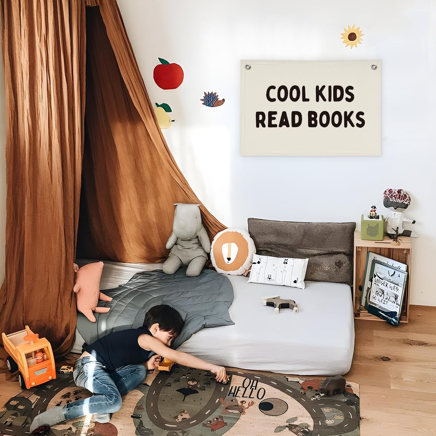 Reading Corner Decor for Classroom,Cool Kids Read Books Canvas Banner,Read Sign Wall Hanging Banner Flag Decor for Reading Nook,Classroom Decor Kid Room Decor Read Corner Flag Banner 30x20 Inch
