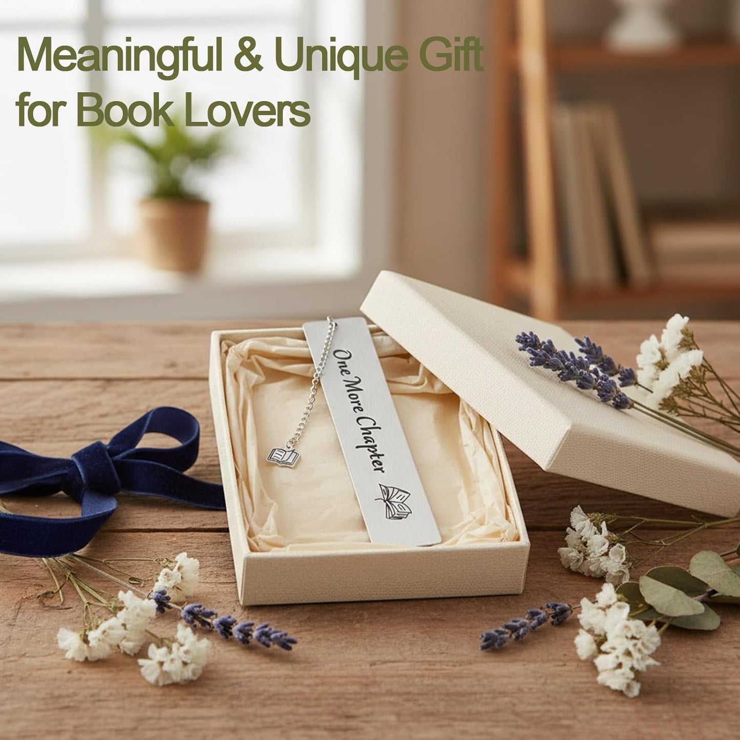 Metal Bookmark for Women & Men, Laser-Engraved Book Markers, Funny Reading Accessories & Book Lover Gift, Thoughtful Birthday, Retirement, Best Friend Gifts