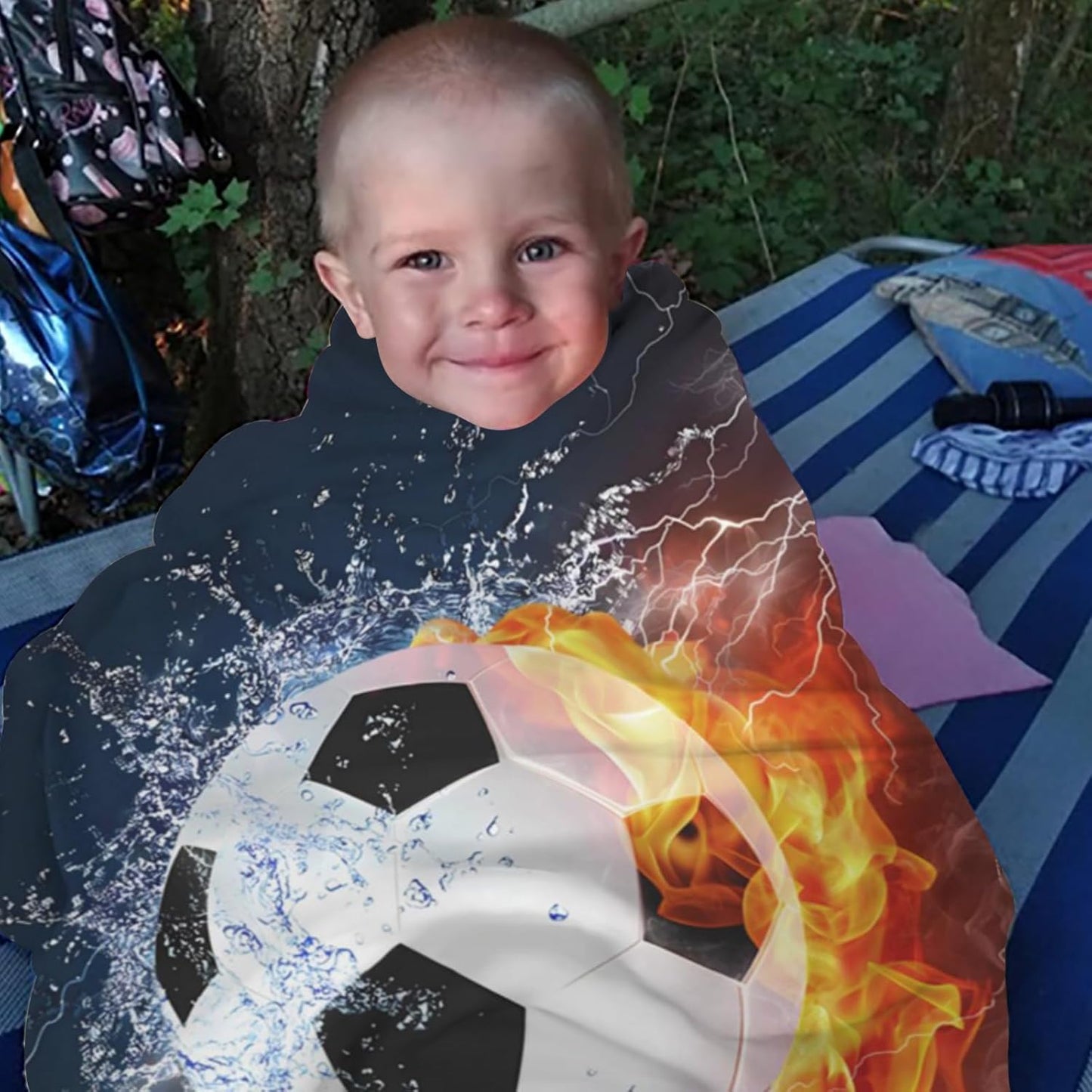 Soccer Ball Blankets for Football Lover Gift,Super Soft Flannel Throw Blankets, All Season Cozy Warm Bedding for Couch Bed Sofa Car, 60"X50"