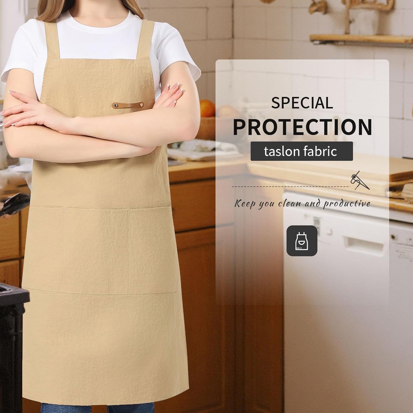 Waterproof Multi - Use Aprons with Pockets for Men and Women - Ideal for Cooking, Gardening & Serving