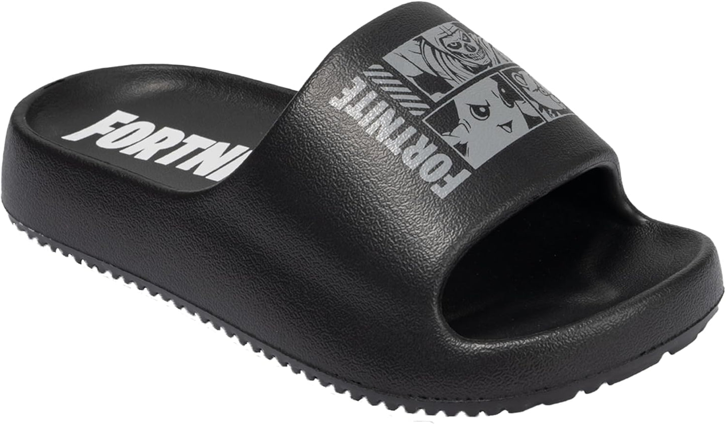 Fortnite Pool Slides Kids Sandals for Boys & Girls - Youth Pool Beach Water Shoes, Quick Dry Slip On Sizes 11/12 13/1 2/3 Summer Outdoor Footwear