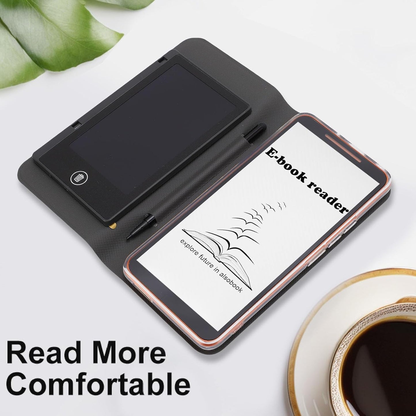 Dpofirs 5.7Inch E Book Reader, 8GB ROM, with Night Mode, Personalized Reading Experience, WiFi & Bluetooth, Music Player, FM Radio, Calculator, Voice Recorder, Camera