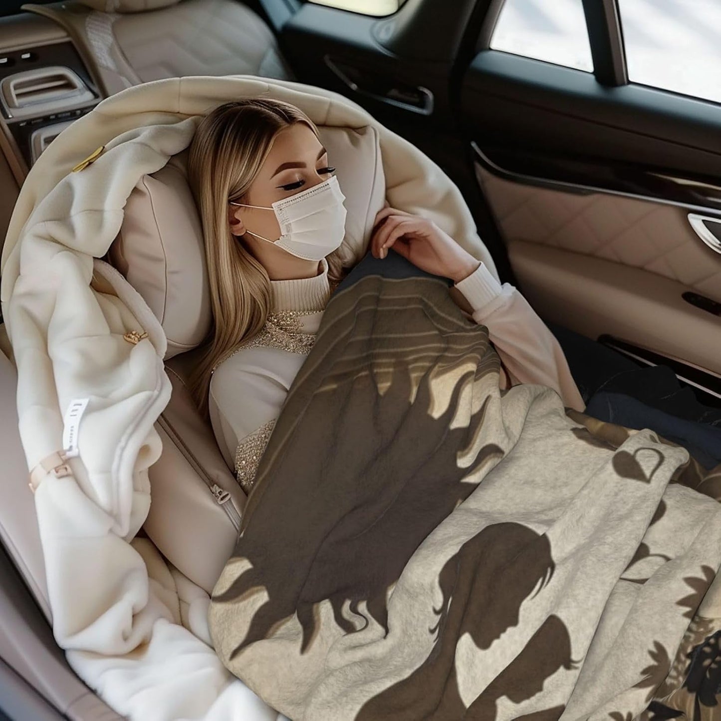 Personalized Mother Daughter Blanket with Custom Name - Soft Cozy Fleece Throw with Mom and Child Reading Design - Sentimental Gifts for Mom, Women, Mother's Day, Birthday