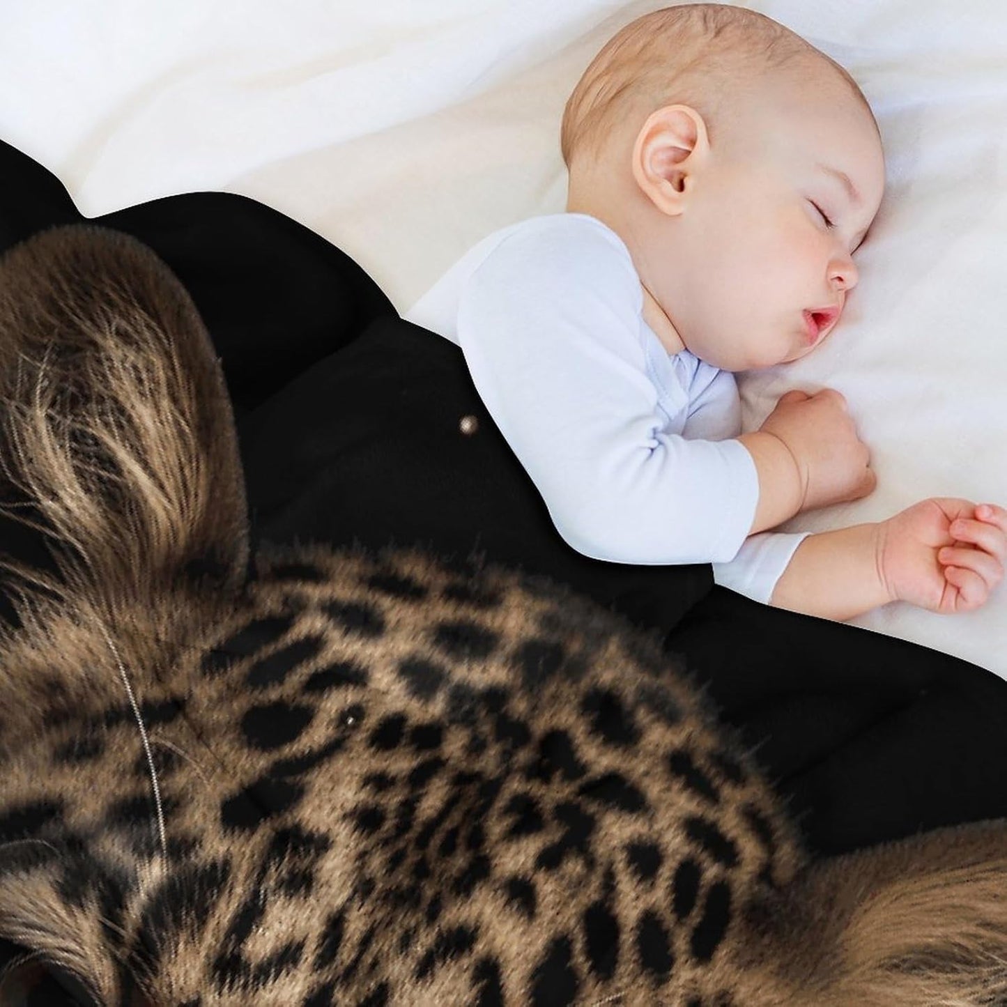 Rose Leopard Throw Blanket for Couch Super Soft Warm Lightweight Throw Blankets Cozy Flannel Bed Blanket Cute Decorative Blankets for All Seasons Home Decor Gift 30"*40"（76 * 100cm）