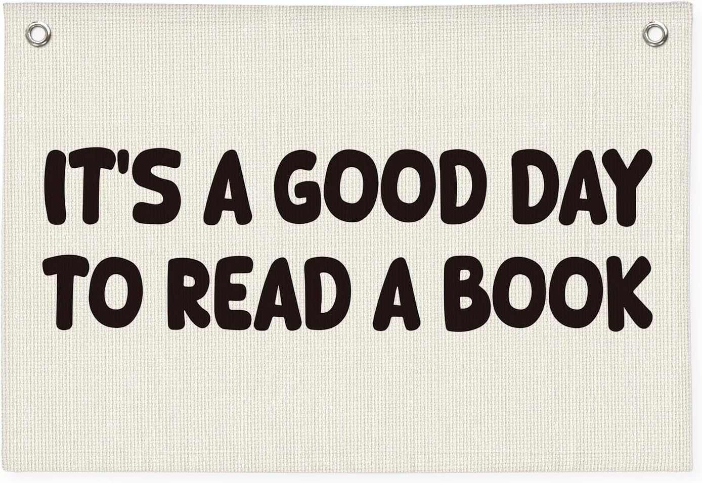 Classroom Decor, Reading Nook Decor, It's A Good Day To Read A Book Banner 20x30 Inch - Book Club Decorations, Kids Bedroom Wall Art, Bookworm Gift Idea, Cozy Reading Corner Playroom Wall Hanging