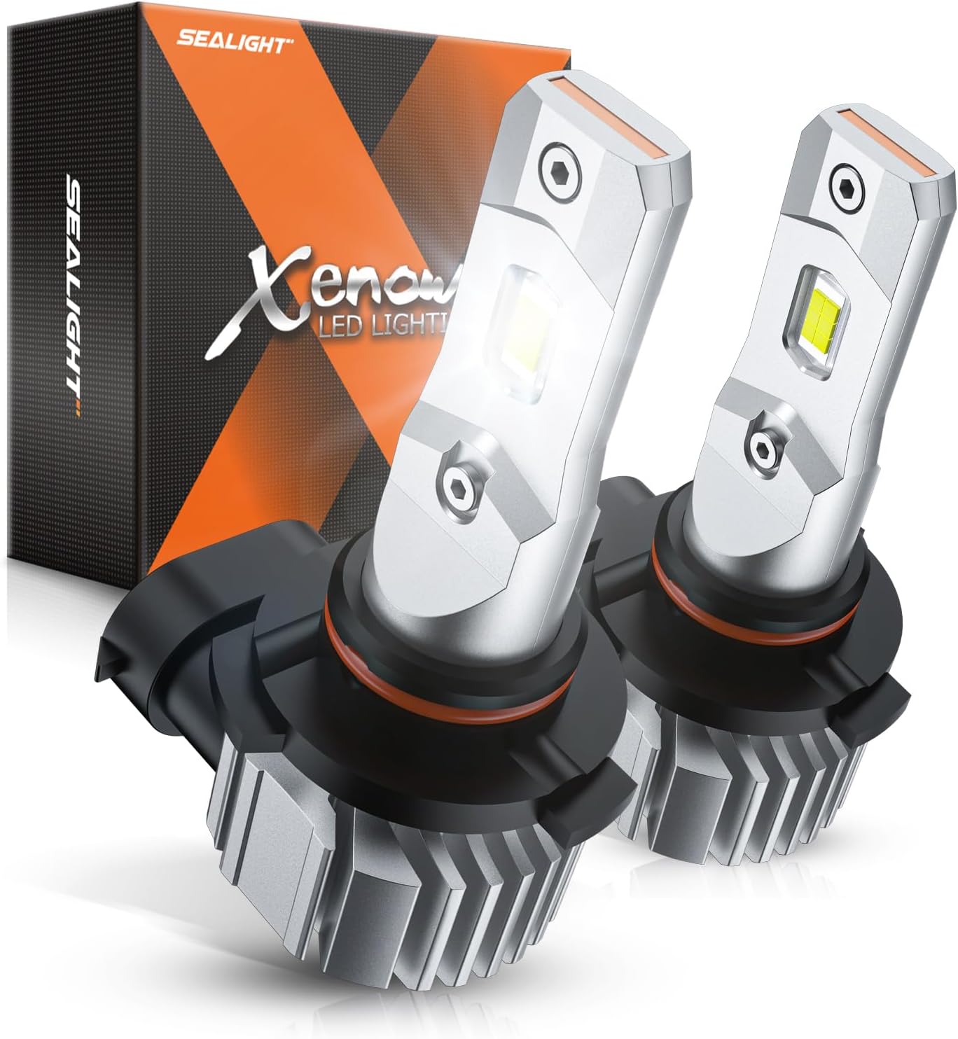 SEALIGHT 9145 H10 LED Fog Light Bulbs or DRL, 18000LM 800% Brightness 9140 H10 9145 LED Fog Lights LED Bulb for Car, 6500K Cool White 984 FT Strong Penetration, 60000 Hours Lifespan, Pack of 2
