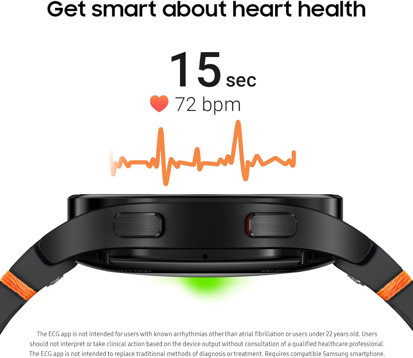 SAMSUNG Galaxy Watch FE 40mm LTE AI Smartwatch w/Fitness Tracking, BIA Sensor, Personalized HR Zones, Heart Rate Tracker, Sleep Monitor, 2024, Black [US Version, 1Yr Manufacturer Warranty]