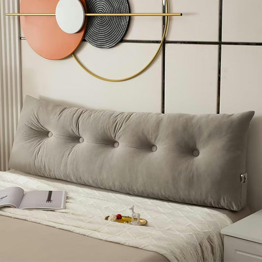 Olive Headboard Pillows Triangular Reading Pillow Large Bolster Headboard Backrest Positioning Support Wedge Pillow for Day Bed Bunk Bed