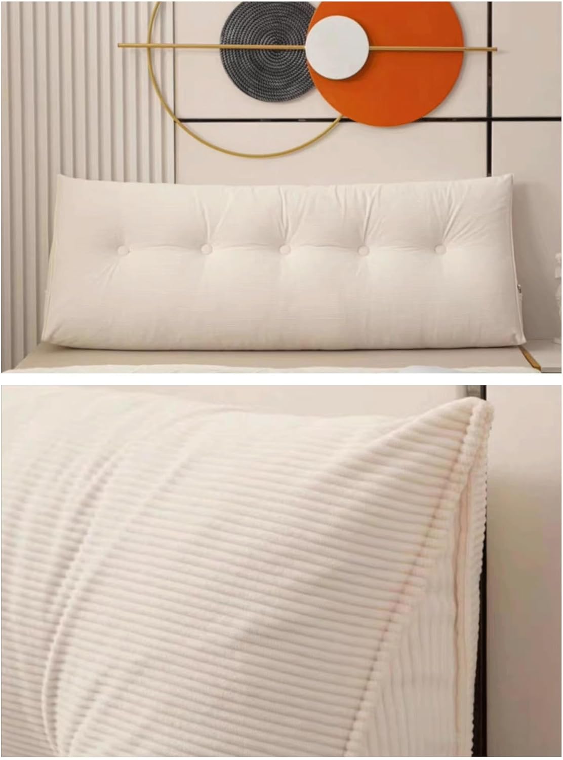 Wedge Headboard Pillows Twin Bed Reading Pillow Large Backrest Pillows For Sitting Up In Bed Rest Triangle Bolster Daybed Pillow Lumbar Support Leg Positioning Pillow(Size:80x50x20cm,Color:grey)