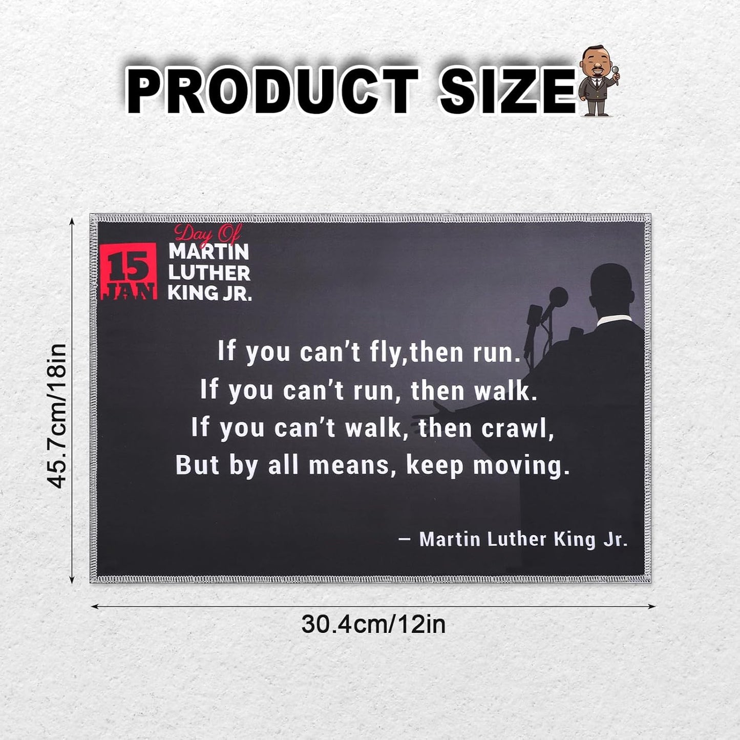 Gosknor Motivational Poster, Inspirational Wall Art Motivational Mlk Posters With Pictures Positive Quotes Wall Poster for Classroom Office Decor Decoration