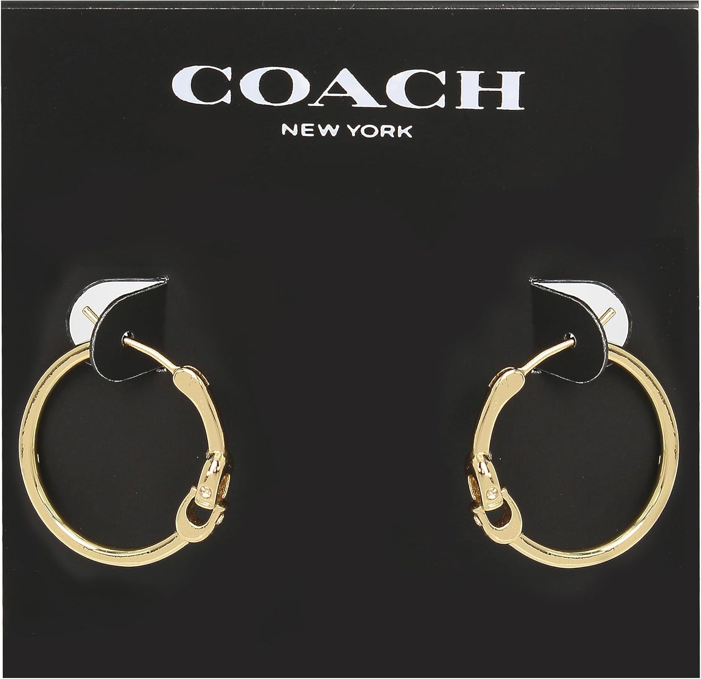 COACH Women's Signature Hoop Earrings