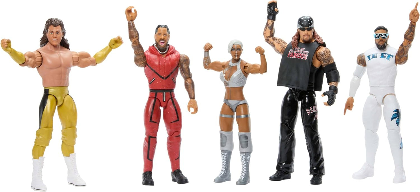 Mattel WWE Jimmy USO Action Figure, Main Event Series #161, 6-inch Collectible Superstar with 14 Articulation Points & Life-Like Look