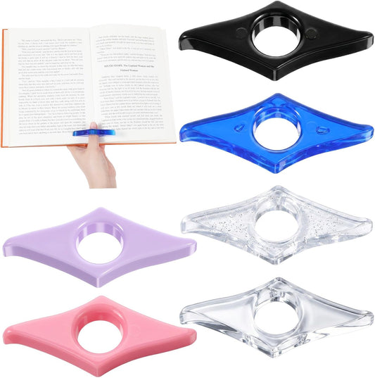6 PCS Thumb Page Holders for Reading Book Page Holder Book Finger Holder Reading Accessories for Books Lovers Literary