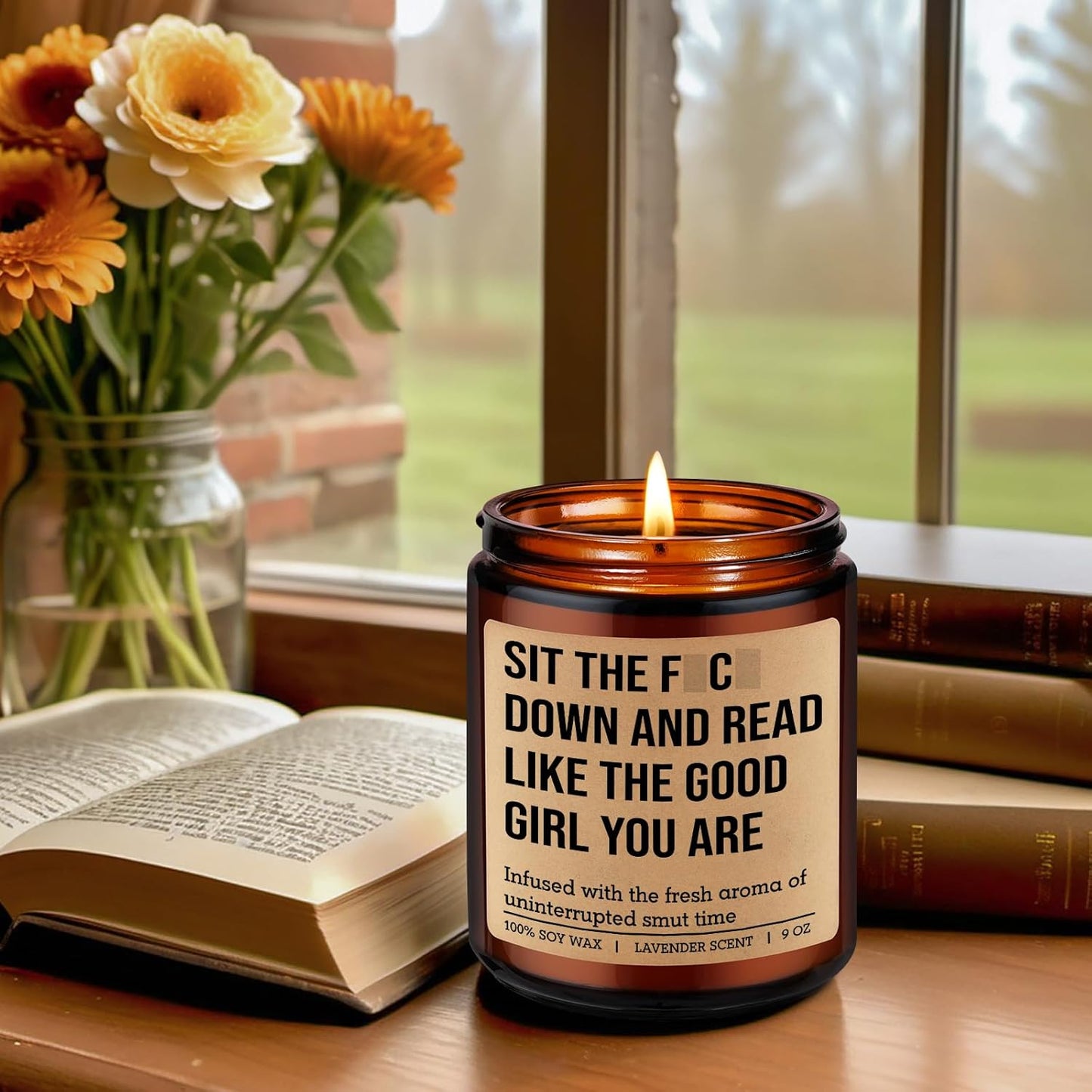 GSPY Candle - Reading Gifts for Book Lovers Women - Bookish Decor, Dark Romance Readers, Book Lover Gifts for Women - Funny Mothers Day, Birthday Present for People Who Like to Read, Bookworm, Nerd