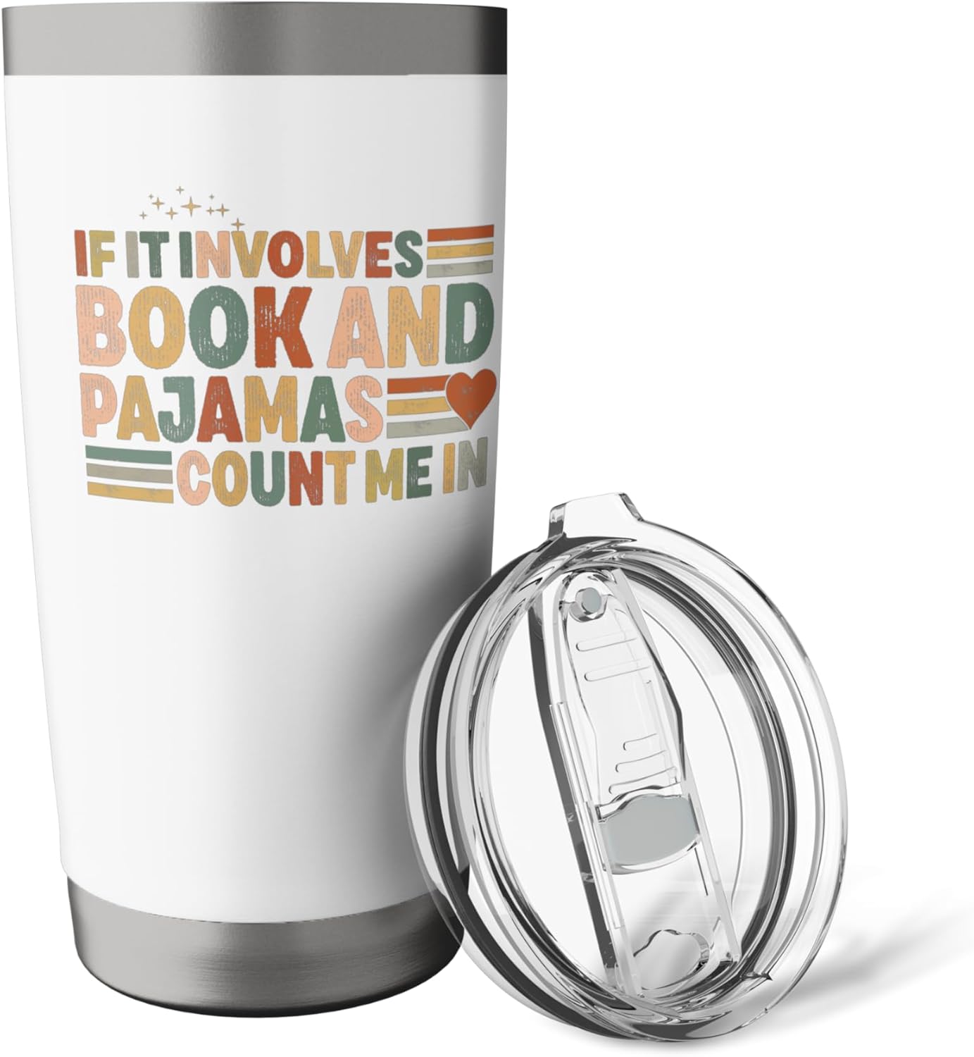 if it involves books and pajamas count me in reading Books Stainless Steel Insulated Tumbler