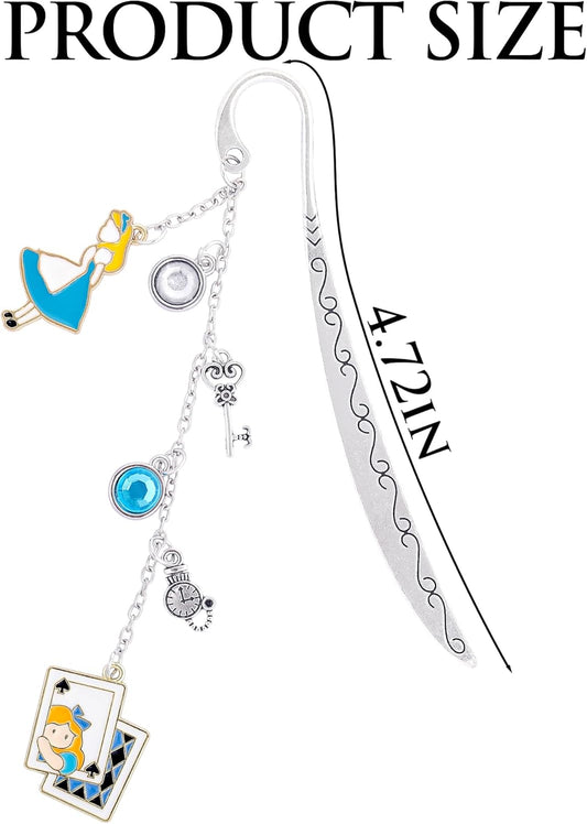 Fantasy Bookmark Gifts for Girls - Charm Metal Book Marks for Women Cute Unique Aesthetic Page Makers for Reading Lovers Novel Fans Readers Bookish Students Teachers Birthday School Office