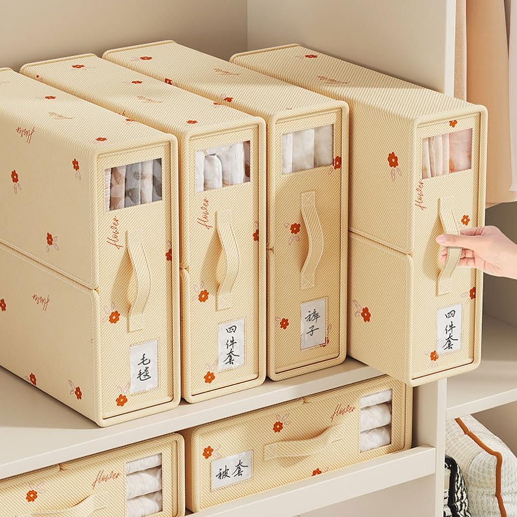 Ventilated Not Interlaced Pliable Planner Box Clear Window Compartment Home Bedroom Closet Storage Answer