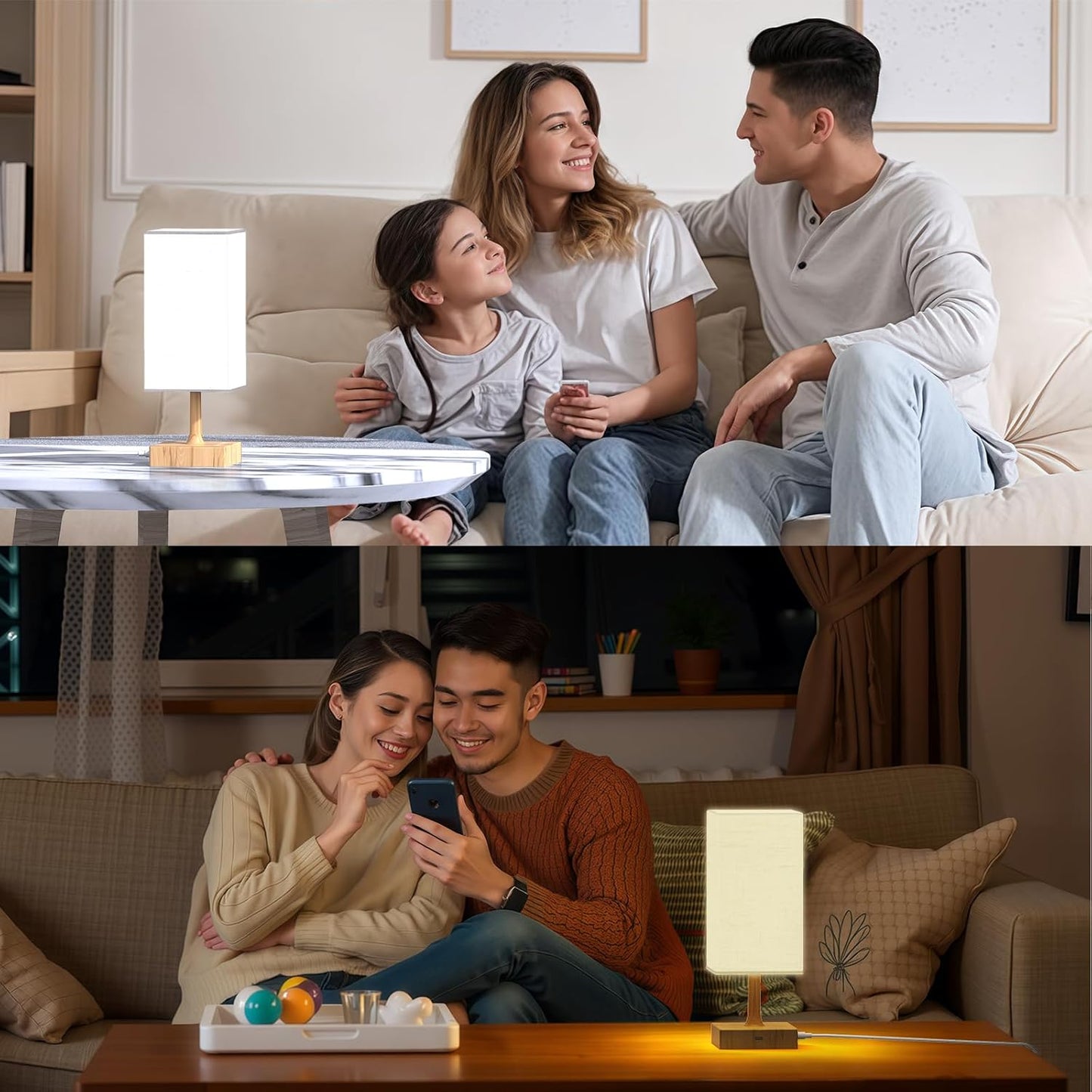 Light Therapy Lamp,10000 Lux Sun Lamp with 3 Color Temperatures, Adjustable Brightness, Timer & Memory Function, Happy Sunlight Lamp, Full Spectrum Light-Brown