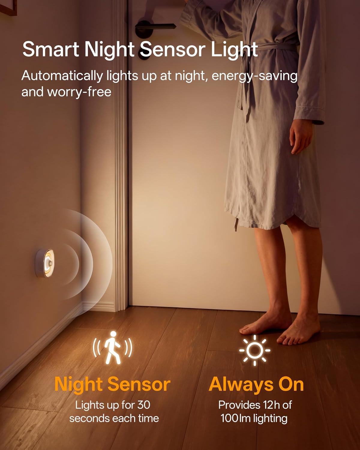Homelist Digital Mini COB Puck Lights, 6 Pack Rechargeable Motion Sensor Lights Indoor 700mAh 100LM Sensor Night Lights, Dimmable Closet Light for Cabinet, Counter, Stairs, Hallway, Bedside