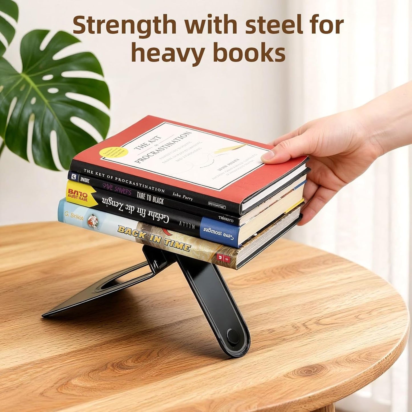 Happyhapi 14 Pair Book Ends for Shelves, 28 Pcs Metal Bookends Book Holder for Shelf, Heavy Book Stopper for Desk, Simple Library Office Home Bookend, 4.9 x 5.7 x 6.5 in, Black