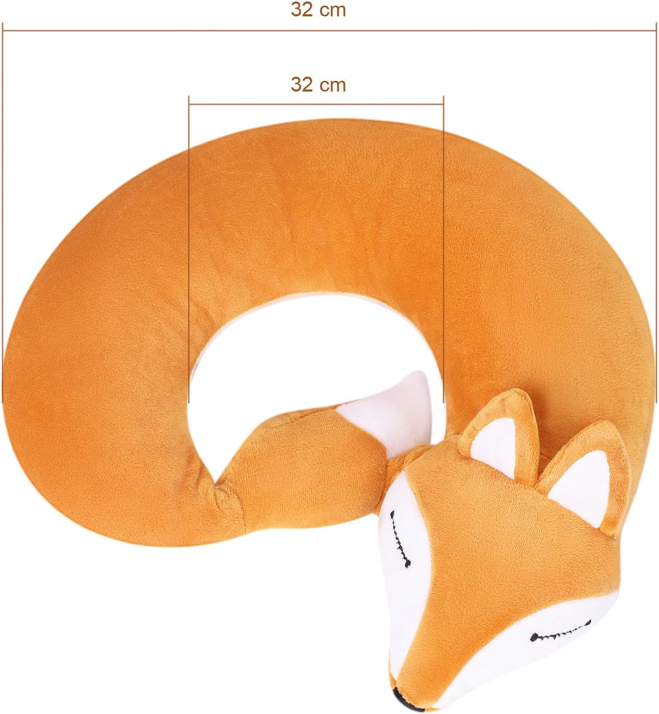 XGOPTS Cartoon Animal Travel Neck Pillow for Kids and Adults Cute U-Shaped Airpanes Traveling Pillow Novelty Soft Head Support Headrest Travel Luggage Pillows Accessories for Airplanes Car Train