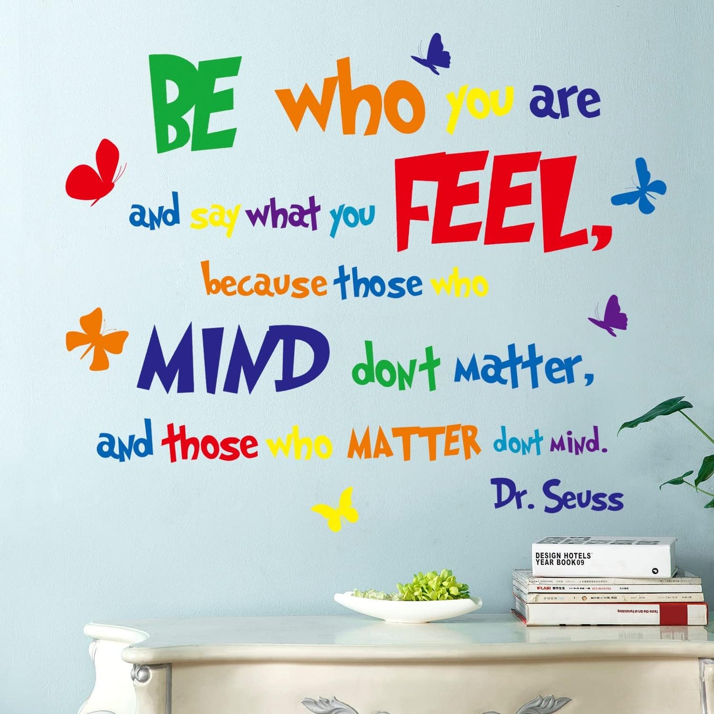 Amaonm Removable 3D Colorful Quotes Inspirational Words Lettering Wall Decals Motivational Wall Stickers Positive Wall Sticker Spiritual Sayings Education Decor for Kids Baby Boys Girls Bedroom