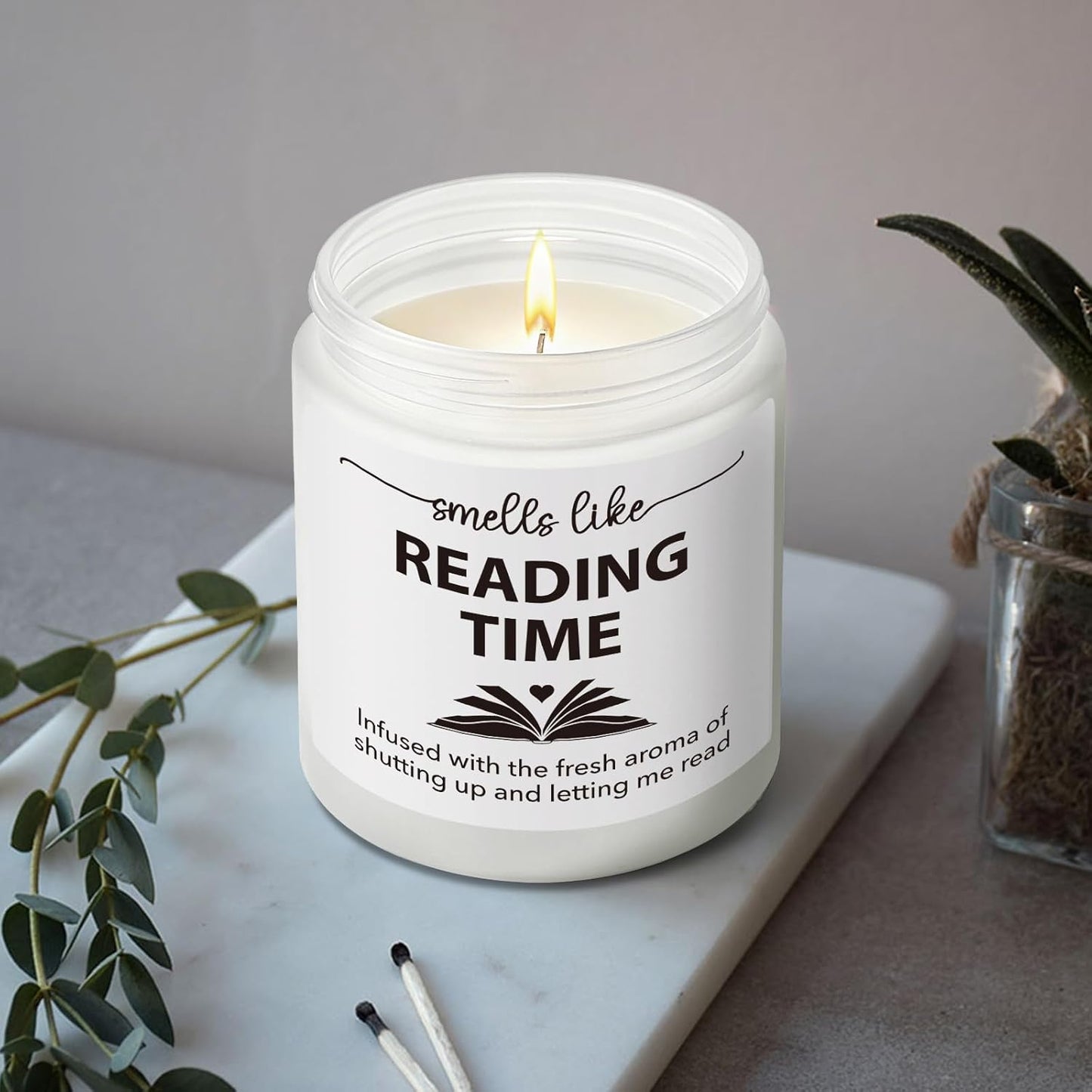Scented Candle Gifts for Book Lovers, Smells Like Reading Time, Bookish Bookworm Gift for Women Men, Christmas Reading Day Candles Gift for Book Lovers Librarian, Reader, Author41