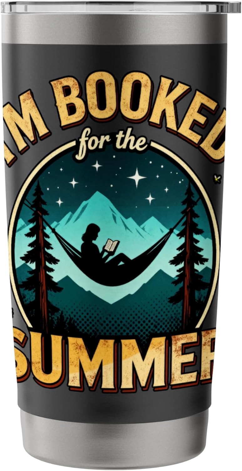 I'm Booked for the Summer Relaxing in Nature Reading Stainless Steel Insulated Tumbler