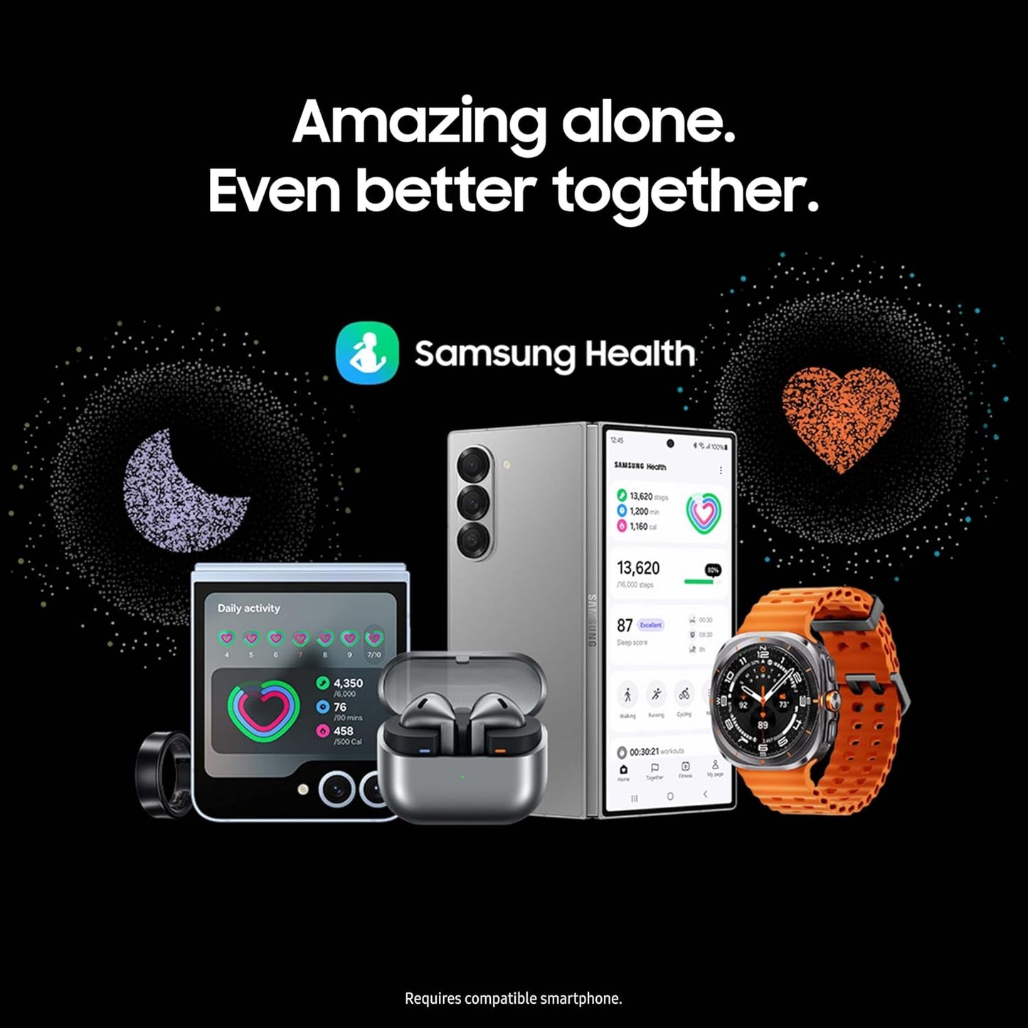SAMSUNG Galaxy Watch Ultra 47mm LTE AI Smartwatch + Free Band, Energy Score, Heart Rate Tracking, Sleep Monitor, Fitness Tracker, GPS, 2024, Titanium Silver [US Version, 1Yr Manufacturer Warranty]