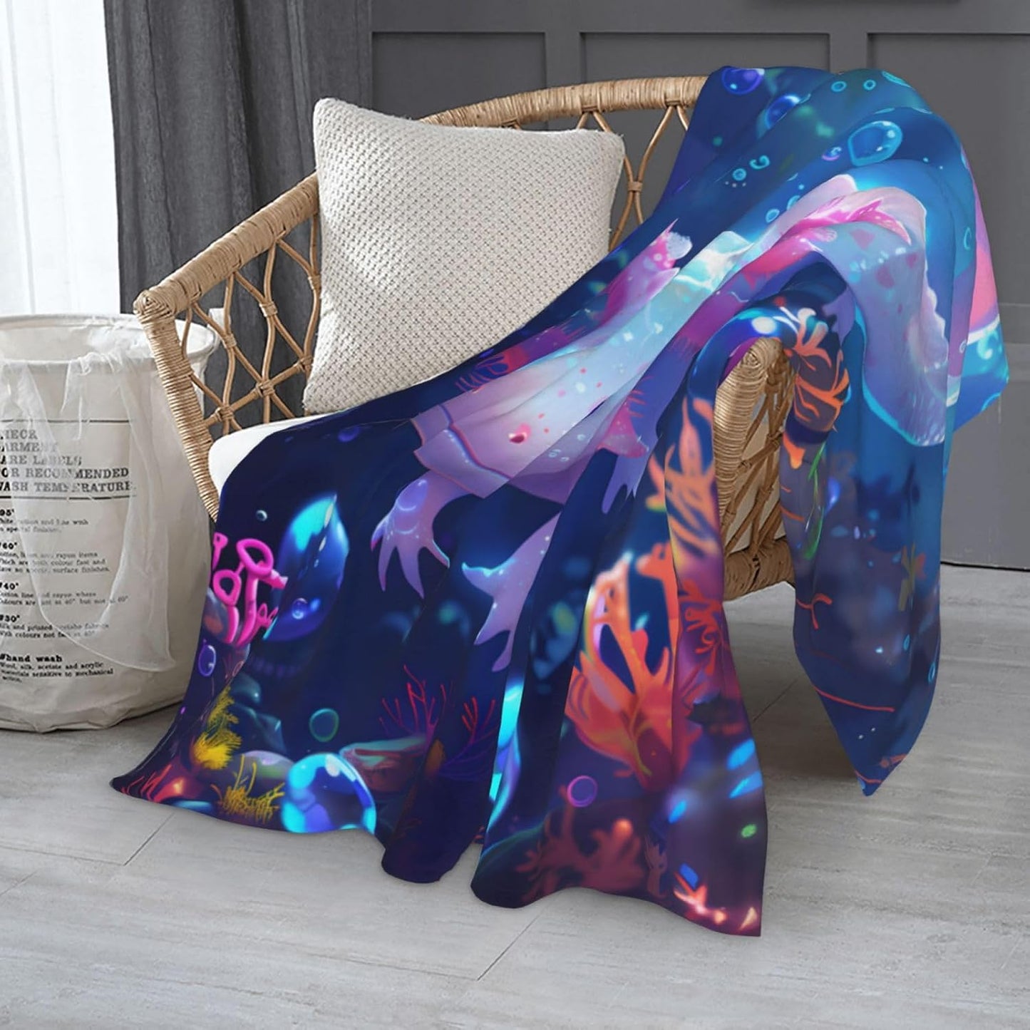 Axolotl Blanket Lovely Axolotls Gifts for Girls Boys Kids Adults, Flannel Axolotl Throw Blankets for Bed Living Room Sofa Couch Traveling Camping, Soft Warm Lightweight Cozy Axolotl Decor 80x60in