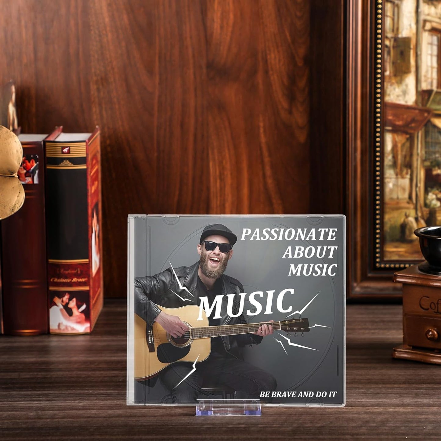 Marsui 6 Pack Acrylic Record Stand Display Adjustable Tabletop Album Now Playing Holder Clear Video Game Holder Stand DVD CD Easel Collector for Home Office Comic Book Magazine Postcard Artworks
