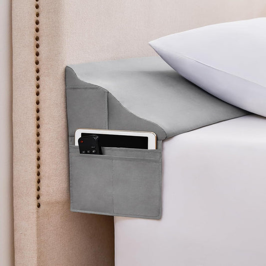 Bed Wedge Pillow for Headboard Gap Filler Queen(60"x6"x10")-Triangle Pillow Wedge for Bed, Mattress Wedge Gap Filler for Headboards, Soft Washable Cover, Neck Back Support&Sleeping Pillow Wedge, Gray