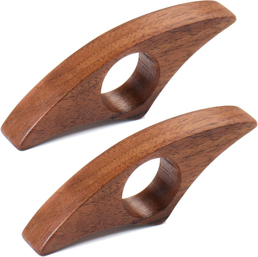 2Pcs Book Page Holder Thumb Book Page Holder for Reading with One Hand Book Thumb Page Holder Reading Accessories for Book Lovers Thumb Bookmark (Walnut)