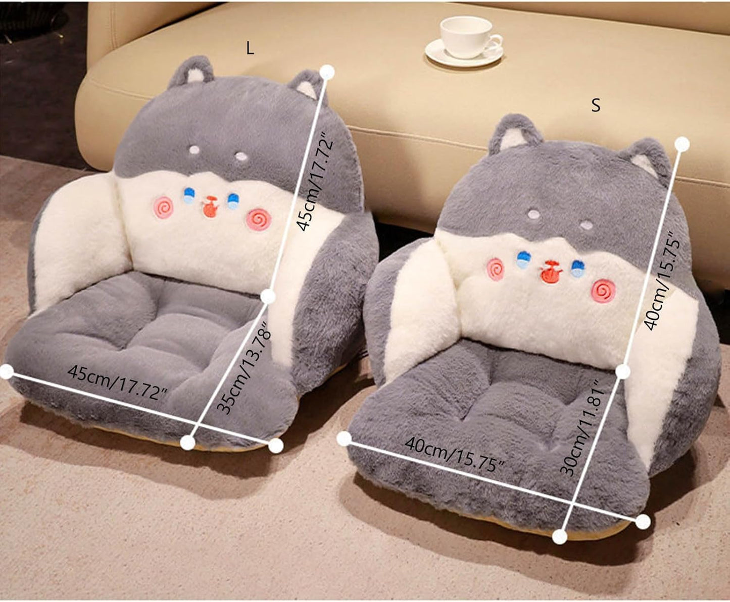 Plushes Animal Waist Pad Cute Chair Back Support For Women Girls For Sleeping Studying Working At Home Or Office Women Girls Kids