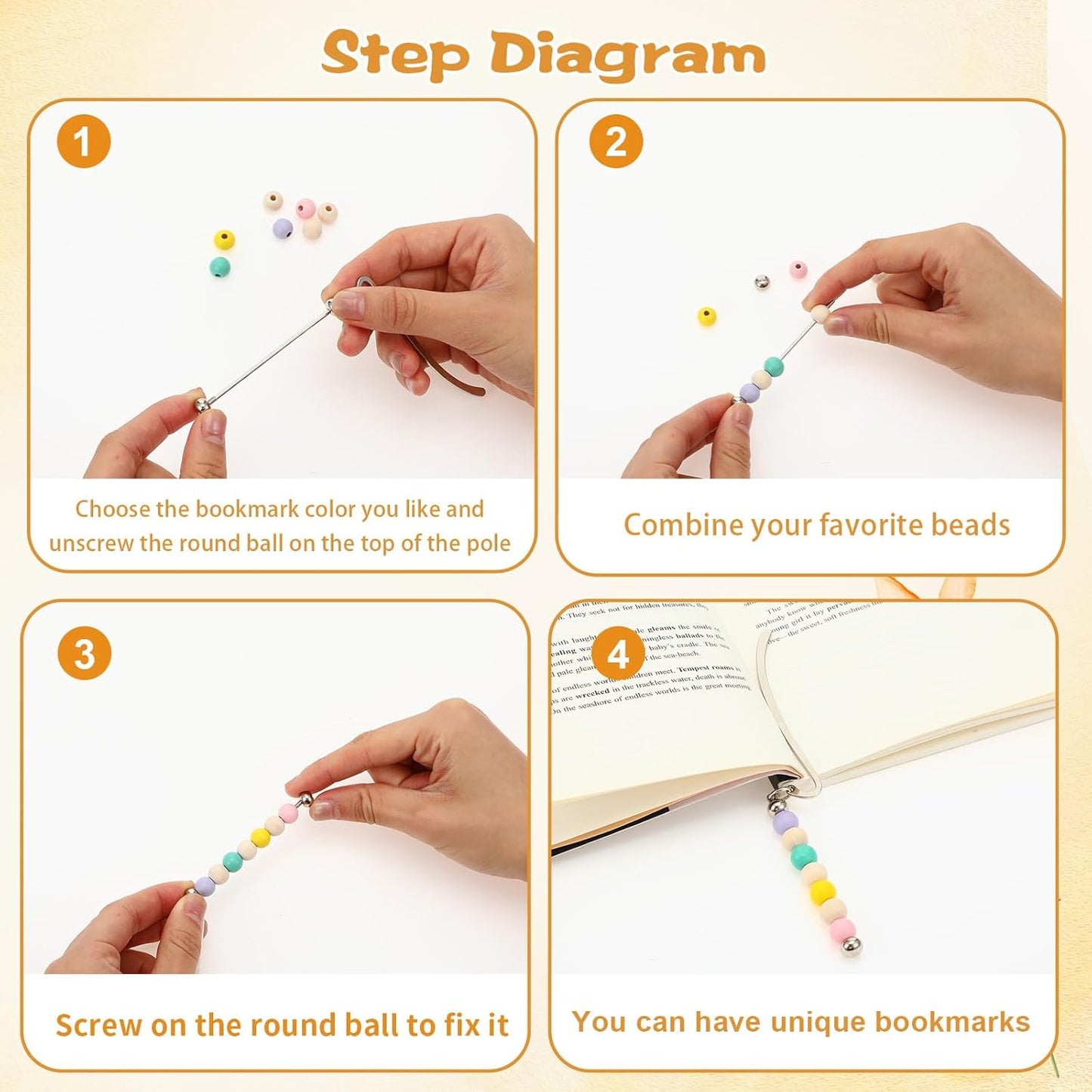 Hecila Beadable Bookmarks DIY Metal Blank Bar Bookmark for Beads 10PCS Modern Blank Beaded Bar Beading Bookmarks Bars Bead Craft Jewelry Pendant Charm Gift for Book Lovers Teacher Office Supplies
