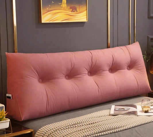 Triangular Headboard Pillow Reading Wedge Pillows Full Filling Backrest Bolster Reduces Stress Enjoy Comfort Back Lumbar Support(Size:200x20x50cm(79x7.8x20),Color:A)