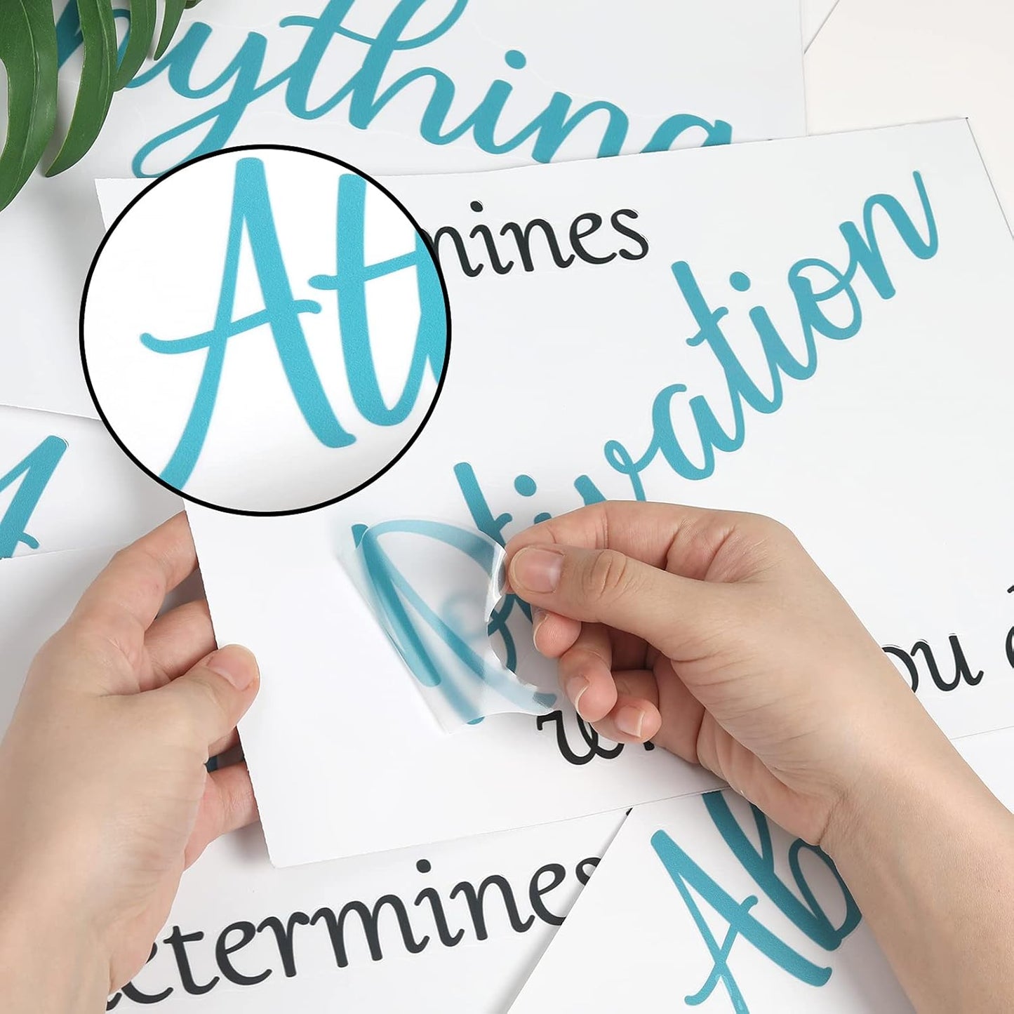 3 Sheets Vinyl Wall Quotes Stickers,Inspirational Saying Wall Decals Ability Motivation Attitude Quotes Stickers for Home Office School Classroom Teen Dorm Room