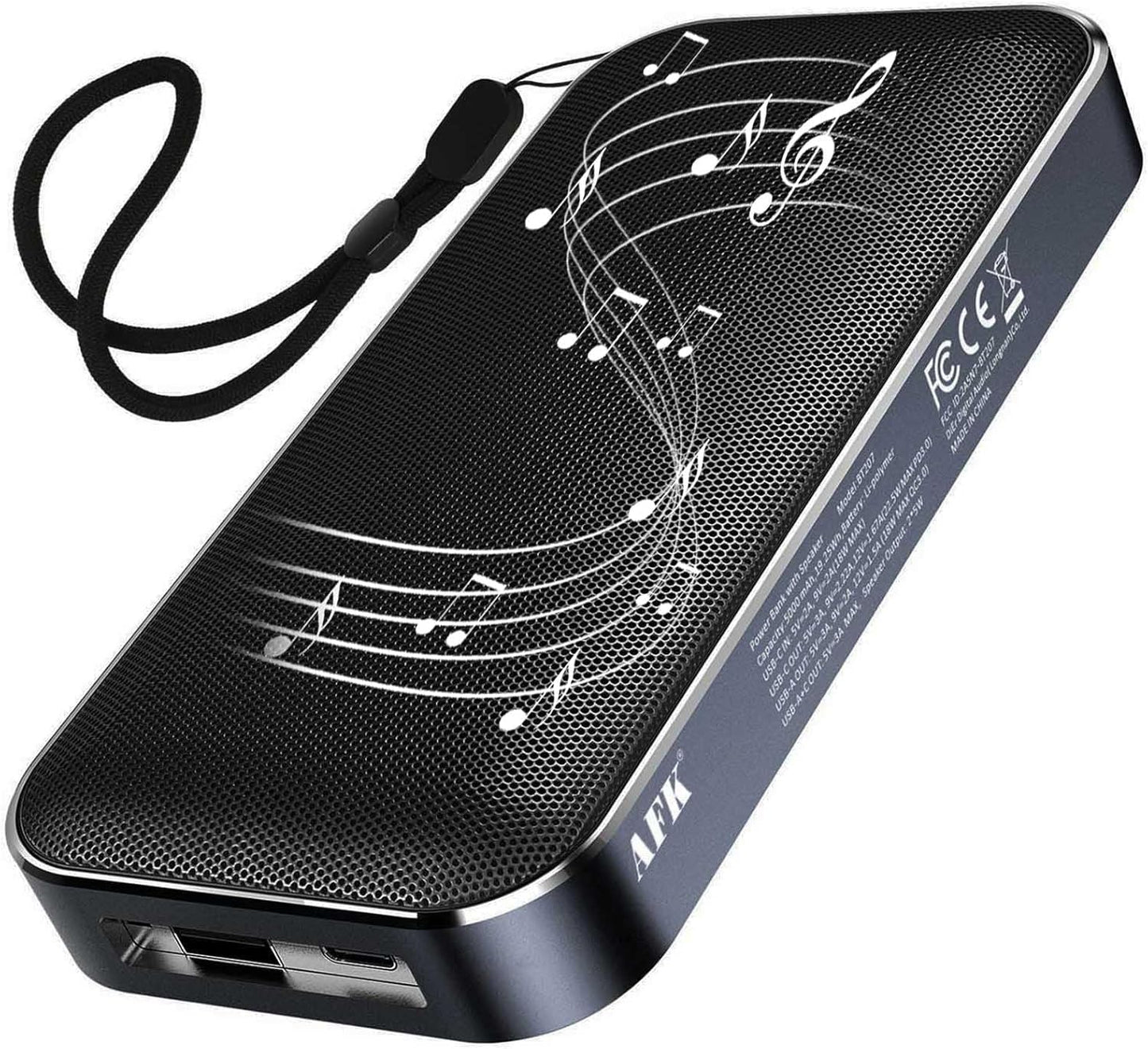AFK Bluetooth Speaker with Portable Charger,Wireless Speaker with 22.5W Fast Charging Battery Pack for Outdoor,Travel,Home,Holiday Birthday Gifts