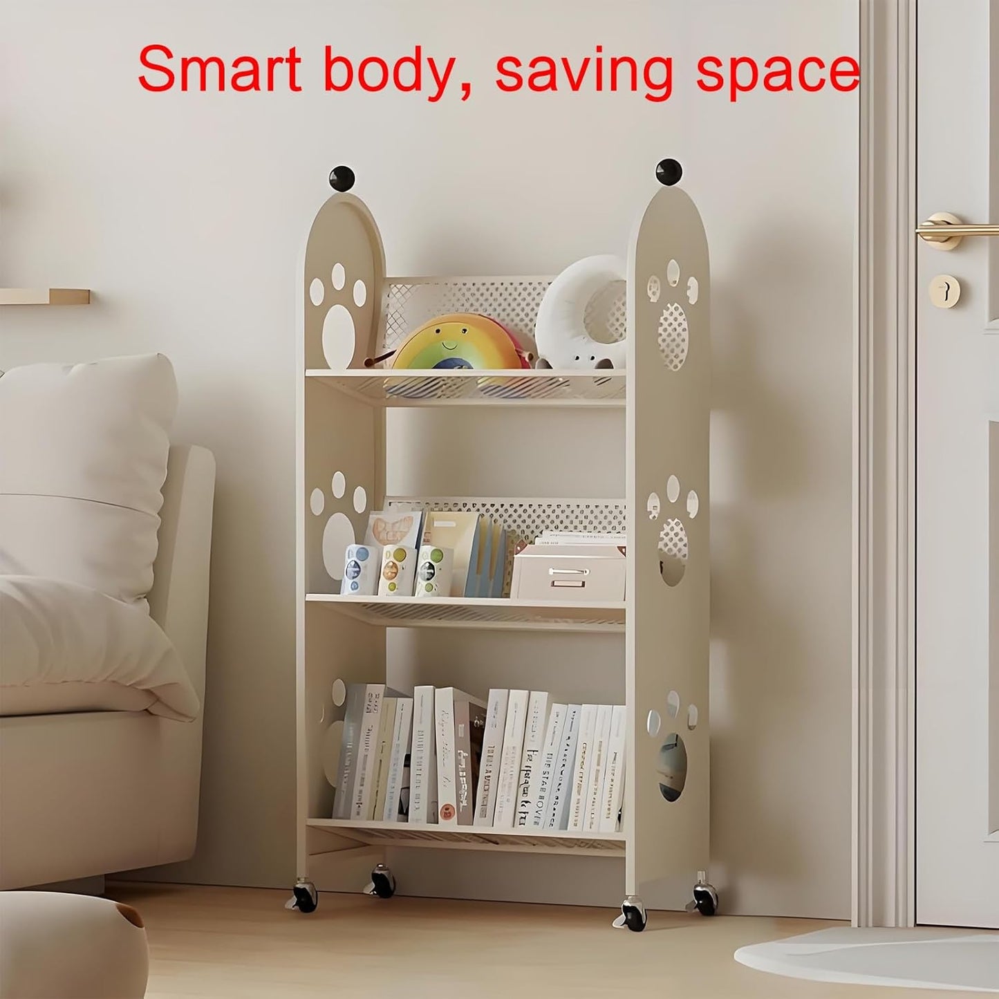 Rotating bookshelf,spinning bookshelf,rotating book shelf,metal bookshelf,unique bookshelf,horizontal bookshelf,room decor,Suitable for living room, study, bedroom, office, balcony(Black)